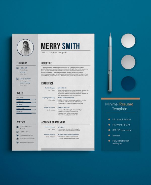Minimal Resume Template